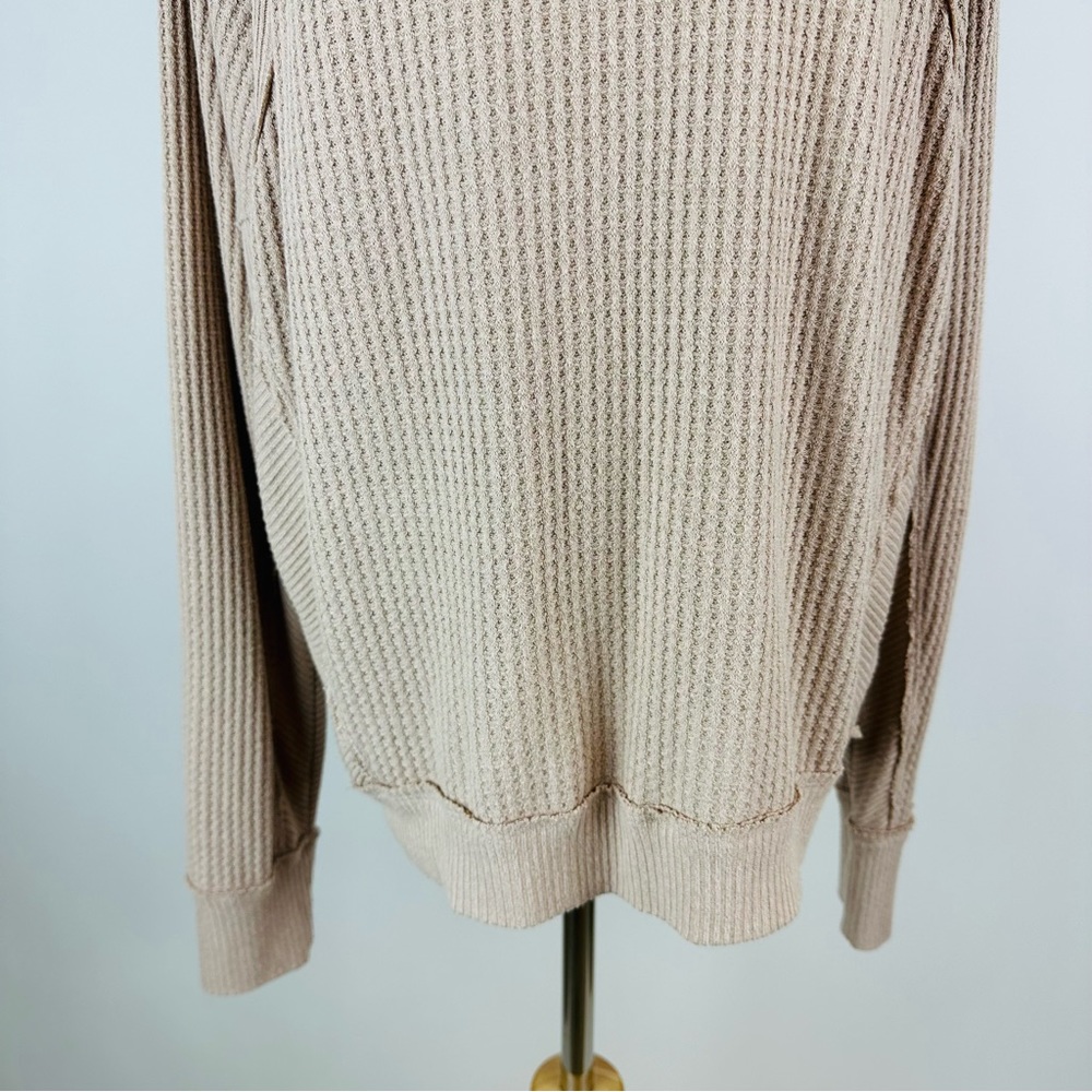 Free People We The Free Santa Clara Thermal Long Sleeve Tee Medium - Picture 4 of 14